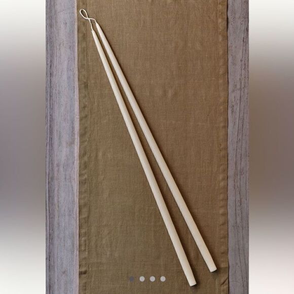 Anthropologie Terrain 30” Taper Candles Ivory New in Box - Picture 1 of 6
